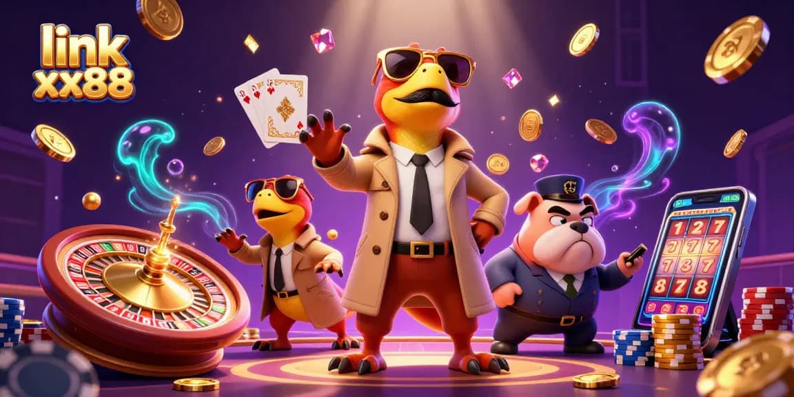 Experience excitement at link xx88 with raptors in disguise at a VIP casino entrance, surrounded by gold and gems.
