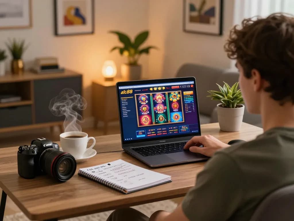 Play exciting slot games on the alc88 platform from a cozy home setup.