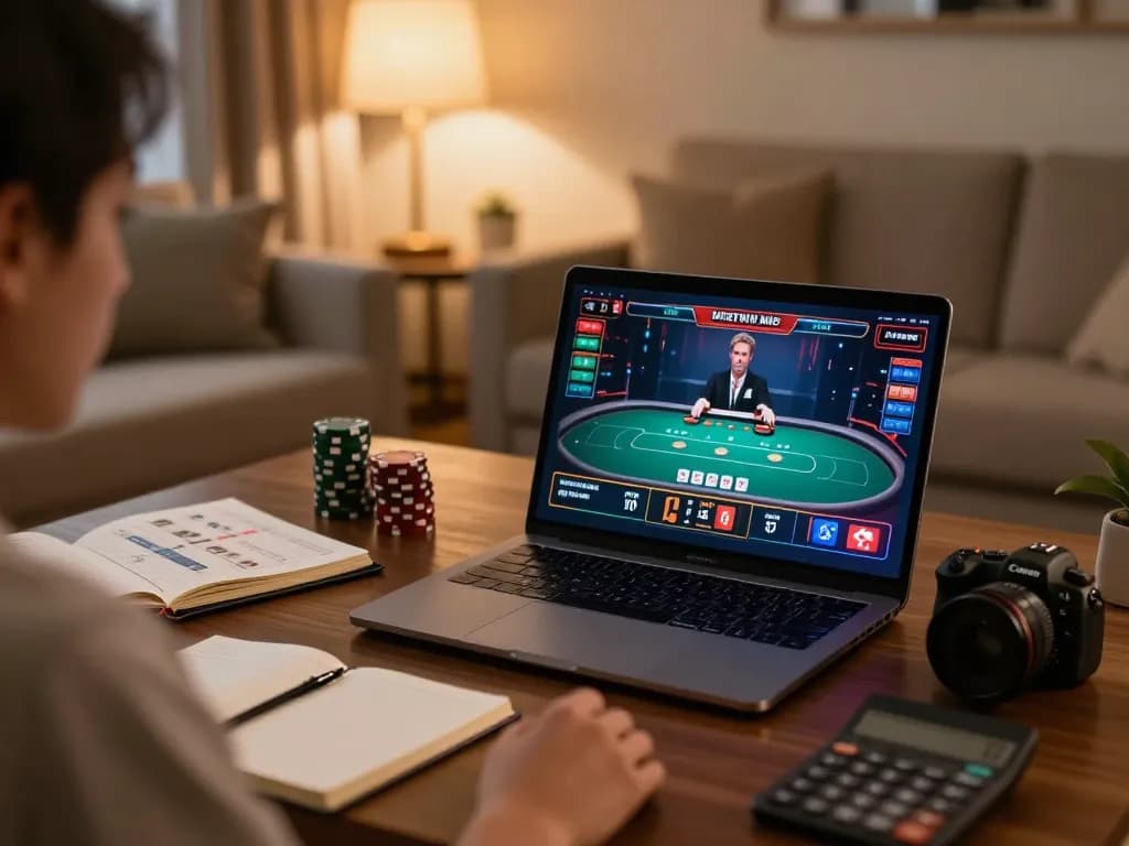 Playing a live dealer game on MAX88 while emphasizing responsible gaming practices.