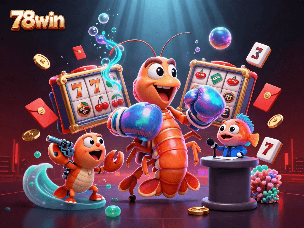 Experience thrilling gameplay at 78win with dynamic slot reels and vibrant celebration elements