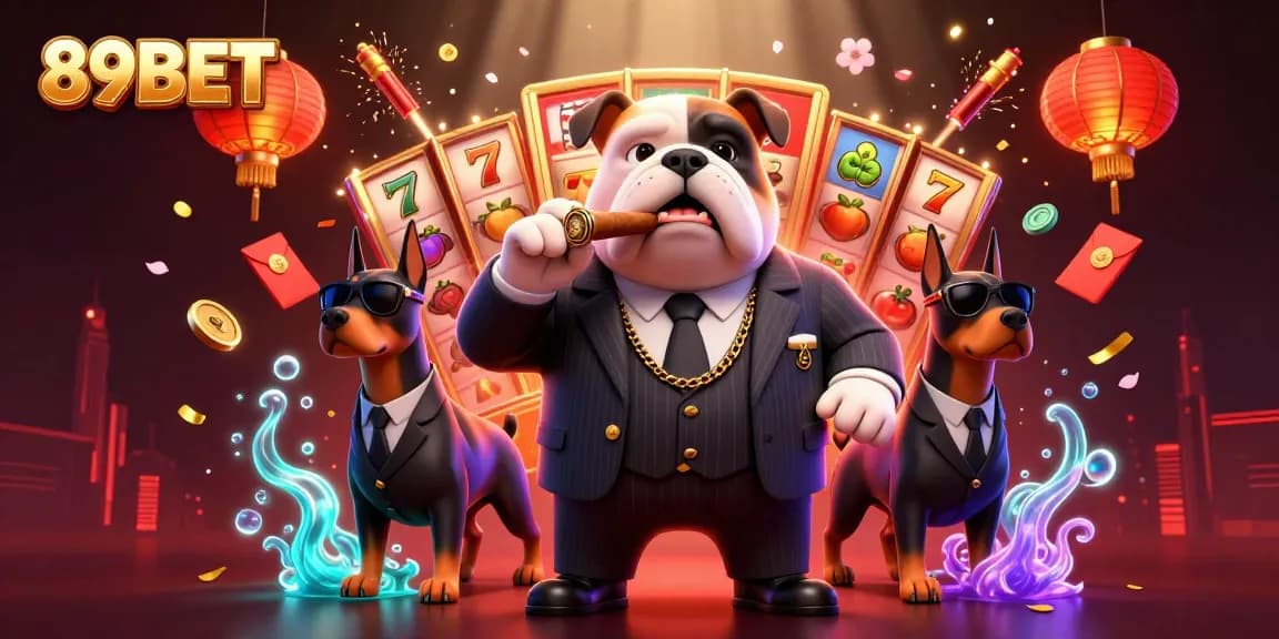 Bet big on thrilling games with 89BET's vibrant 3D casino illustration featuring characters and exciting elements.