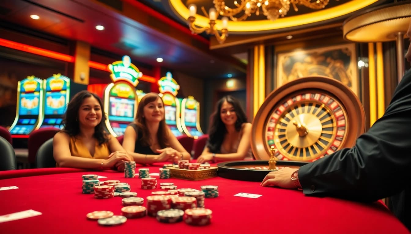 Exciting casino scene with poker chips and roulette wheel at https://oxbet89.com/ for an immersive experience.