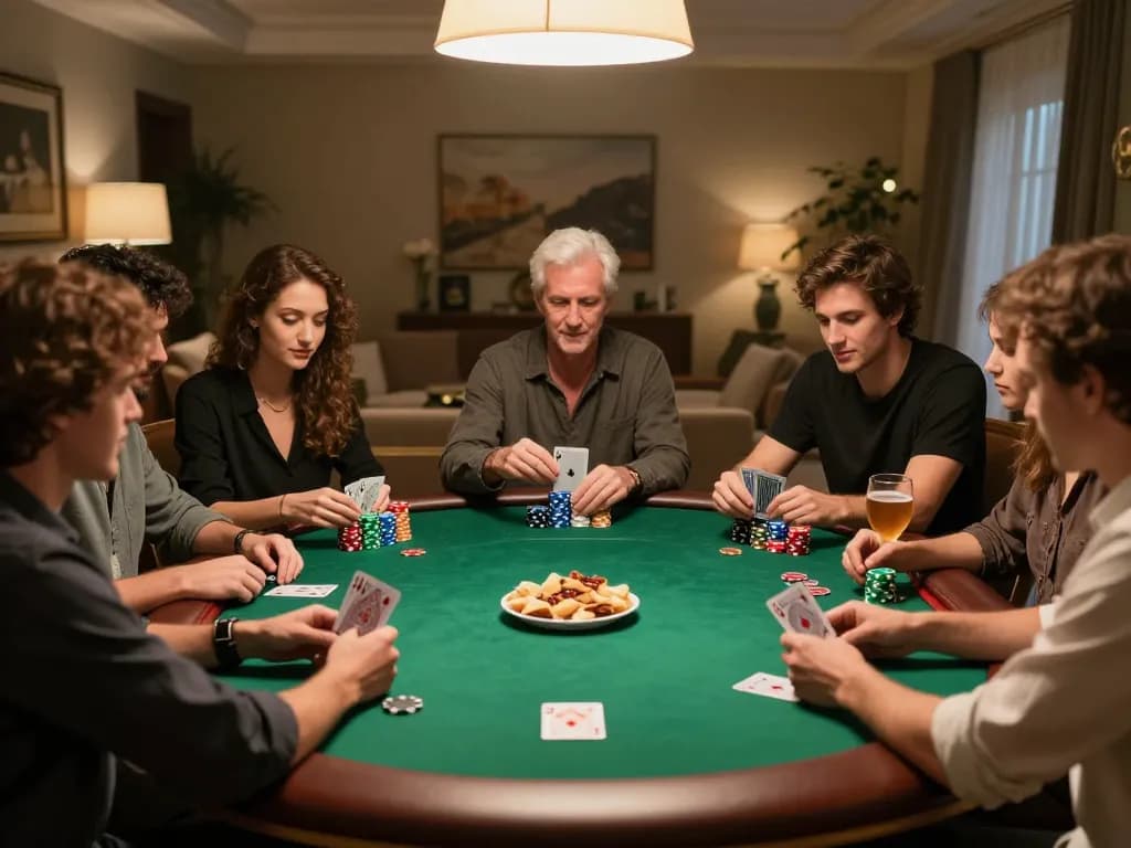 KONG 88 players strategizing a winning hand in a thrilling poker game.