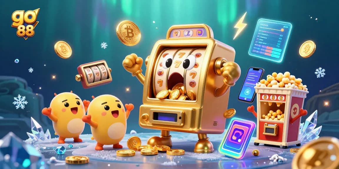 Enjoy an exciting go 88 jackpot experience with thrilling animated slot machines celebrating wins!