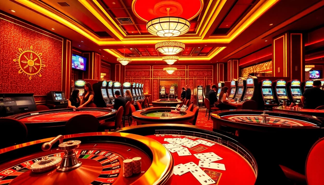 Experience the thrill of QQ88pro Vip with enthusiastic gamblers at luxurious casino tables.