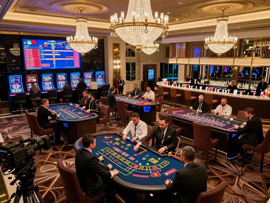 Players enjoying roulette at co88 casino in a luxurious Dubai setting.