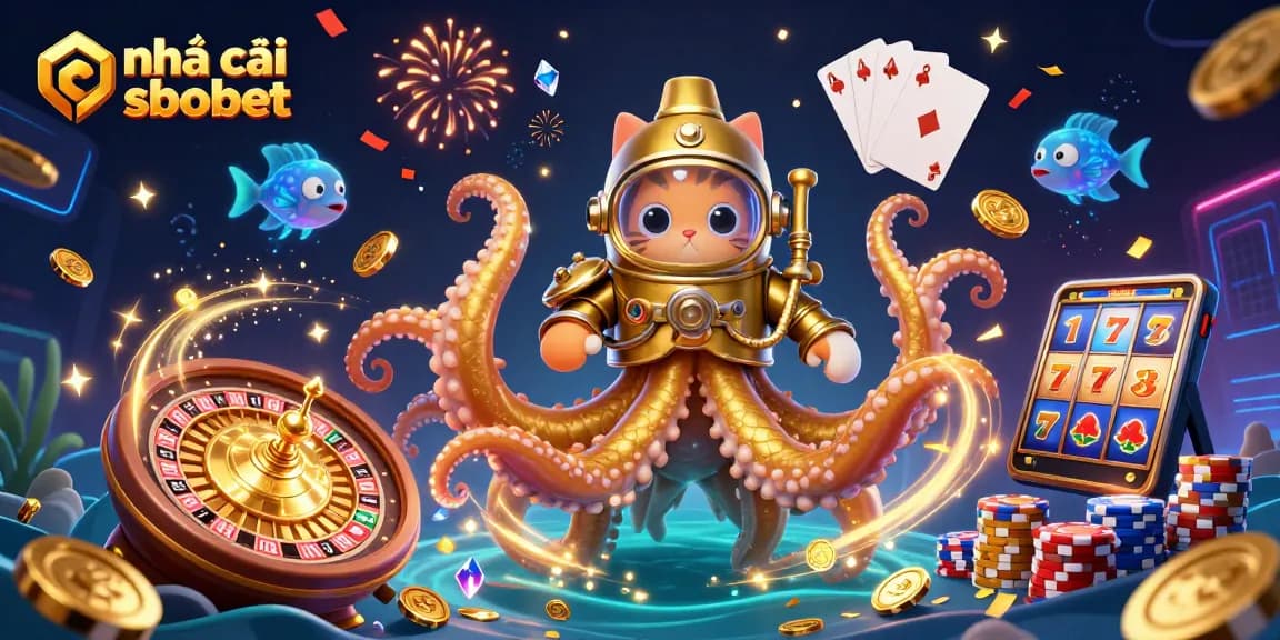Experience exhilarating action at nhà cái sbobet with a vibrant casino-themed illustration.
