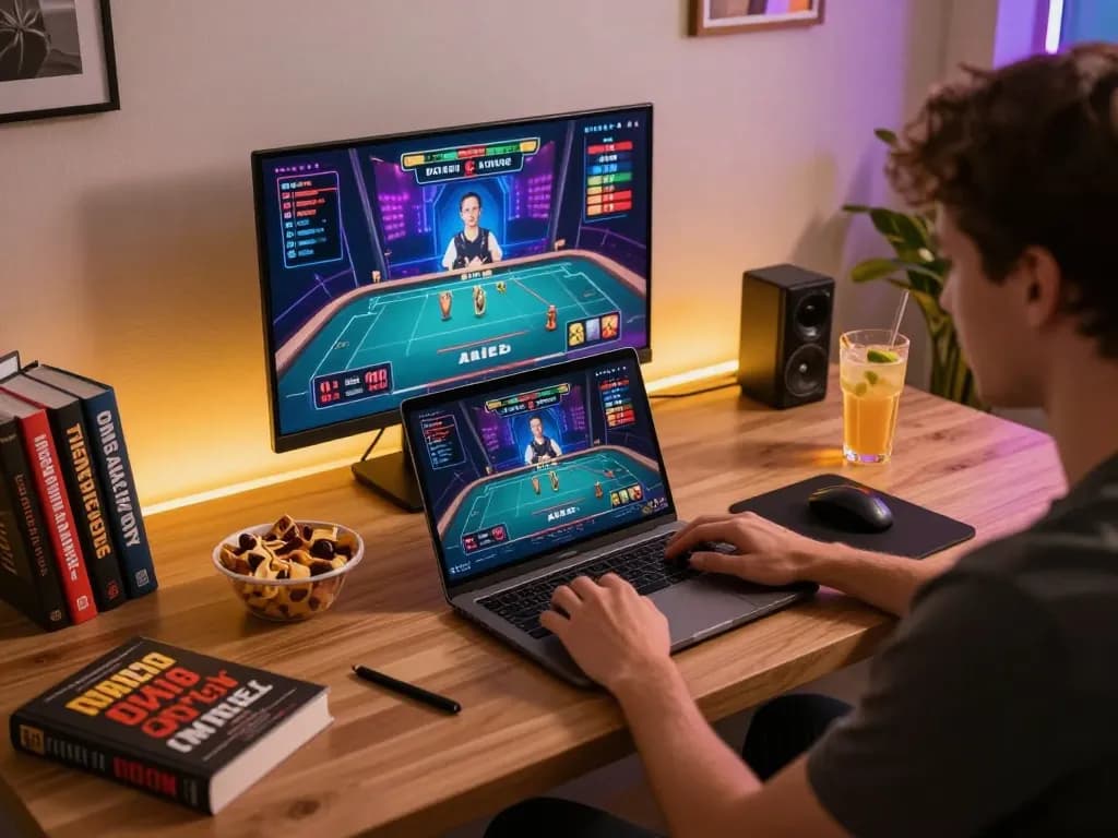 Experience action with nhà cái lv88 through an engaging online gaming setup featuring a live dealer.