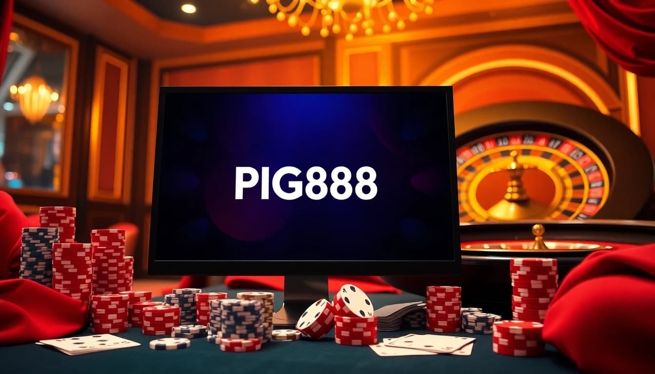 Experience thrilling online gaming at PG88 with vibrant chips and cards on an elegant table.