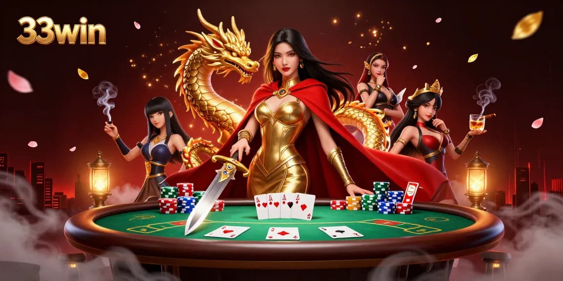 Engage with 33win's vibrant casino atmosphere while playing on dynamic poker tables and enjoying rewards.