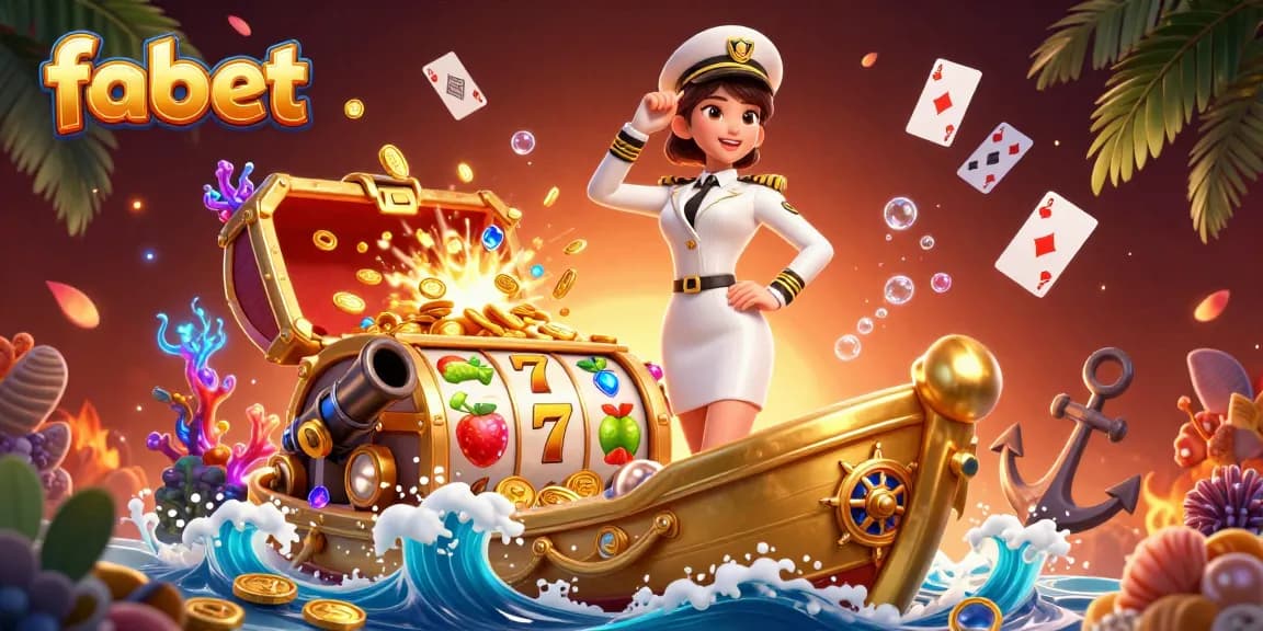 Win big with fabet's exciting slot games on a vibrant 3D digital ship adventure.