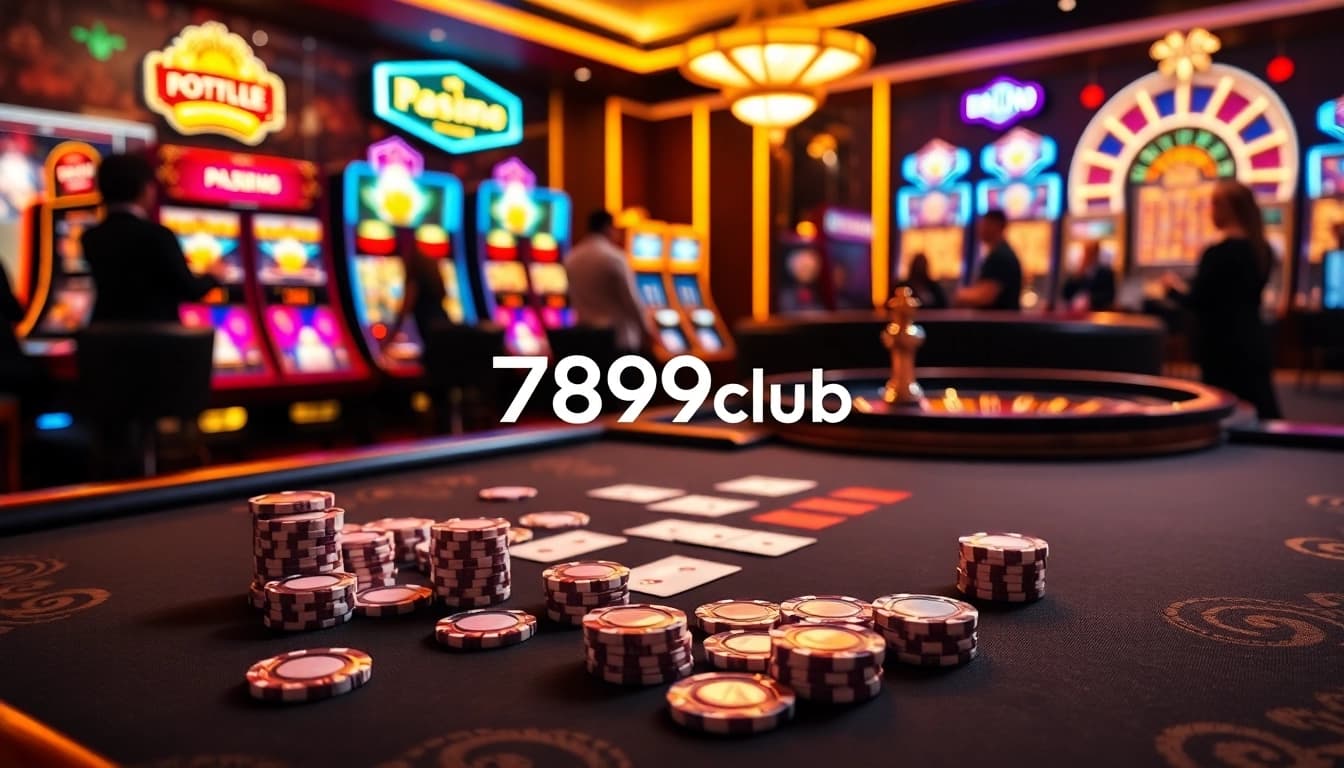 Gamblers enjoying a high-stakes game at 789club's luxurious casino tables.