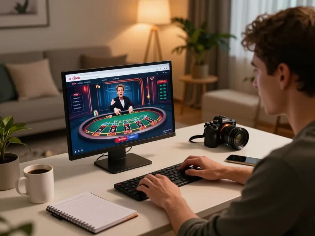 Experience dynamic online gaming at digitalwala with blackjack excitement and strategic play in a cozy home.