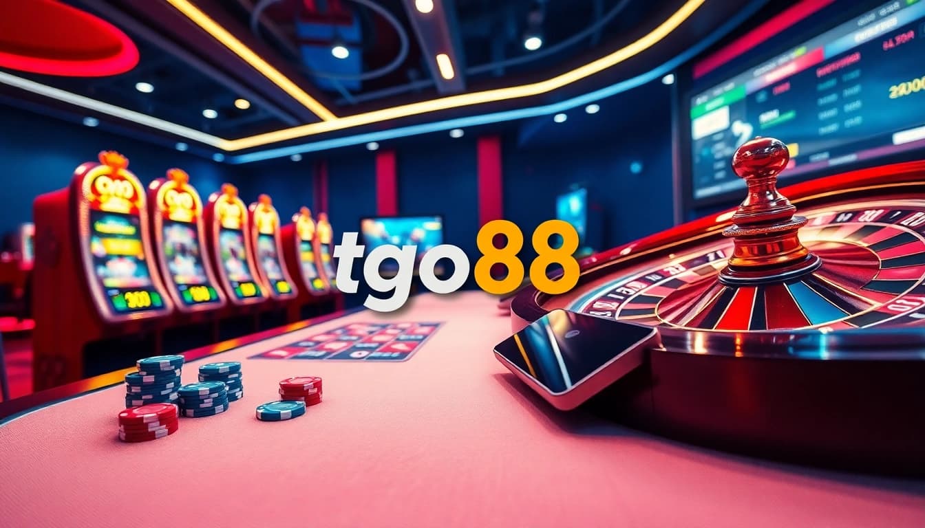 Experience a thrilling game session with tải go88 in a vibrant online casino setting.