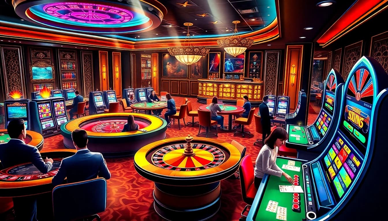 Experience the excitement of GG88 live betting in a luxurious casino atmosphere.