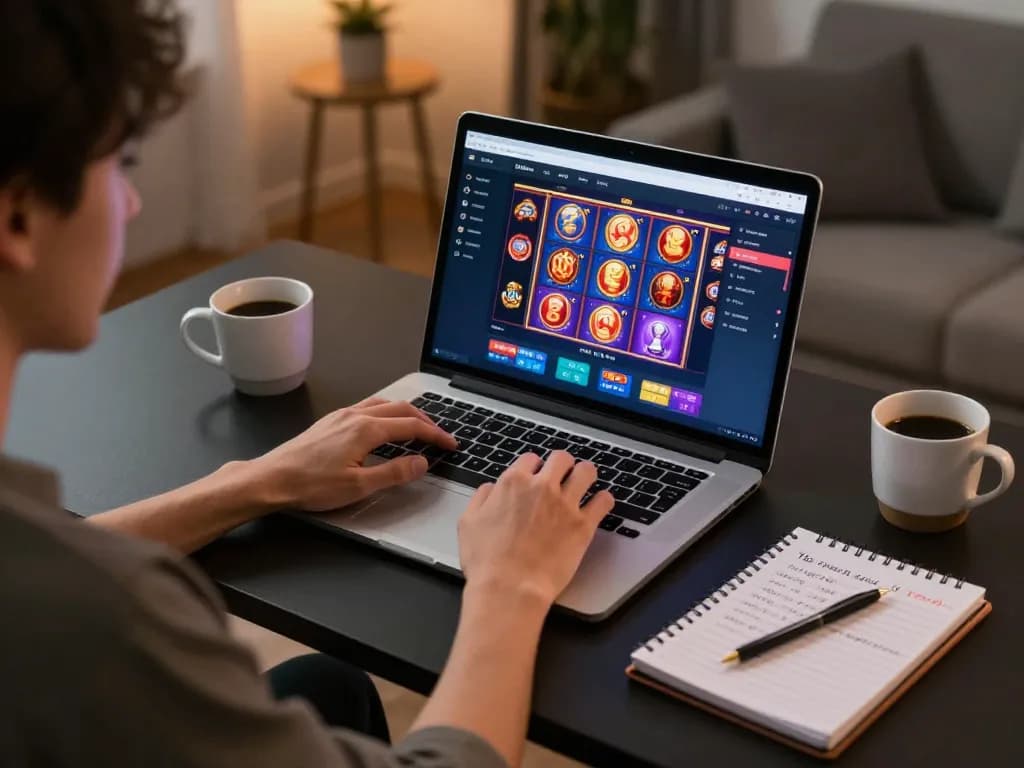Engaging online gaming moment at 58win com showing vibrant slot games and betting strategies