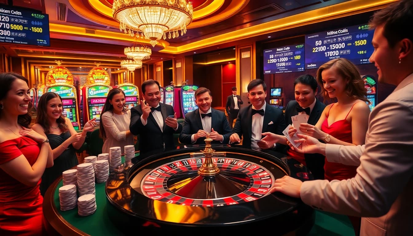 Experience the thrilling atmosphere of winning at https://mm88.london/ with a vibrant casino scene full of excitement.