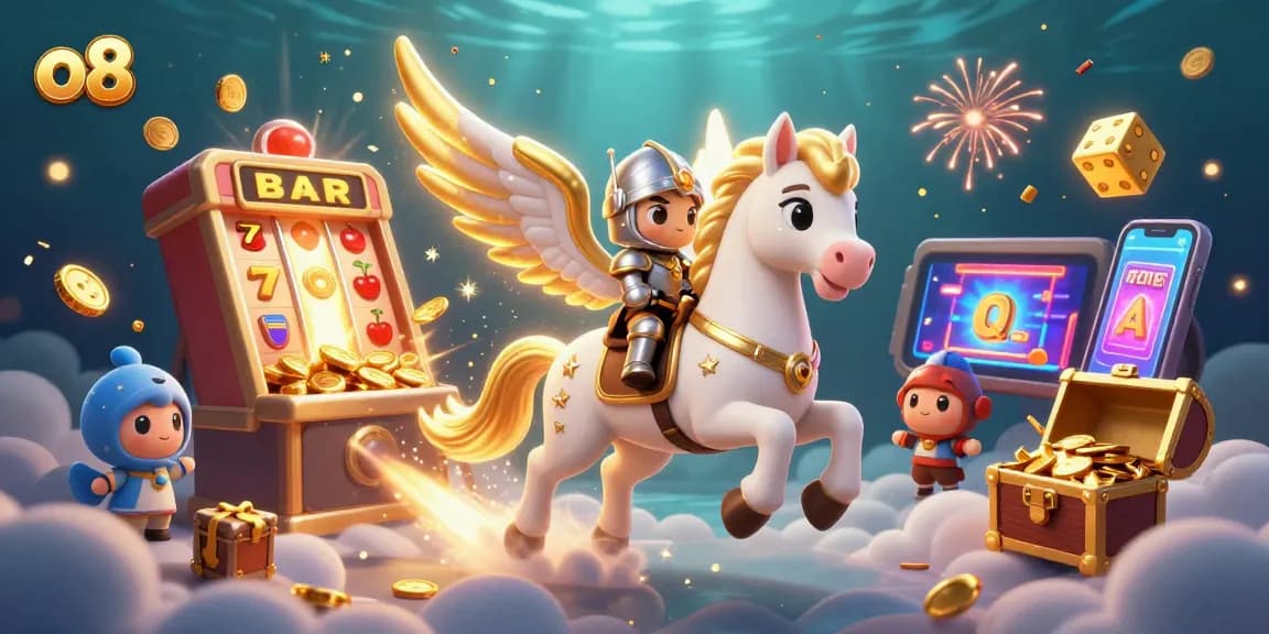 Experience thrilling winning moments with o8's vibrant 3D casino adventure featuring dynamic slot machines and stunning characters.