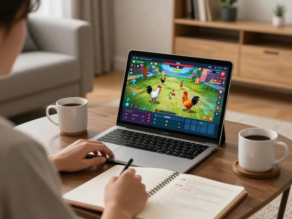 Engaged player experiencing GA 888 exciting online betting on a tablet in a cozy home.