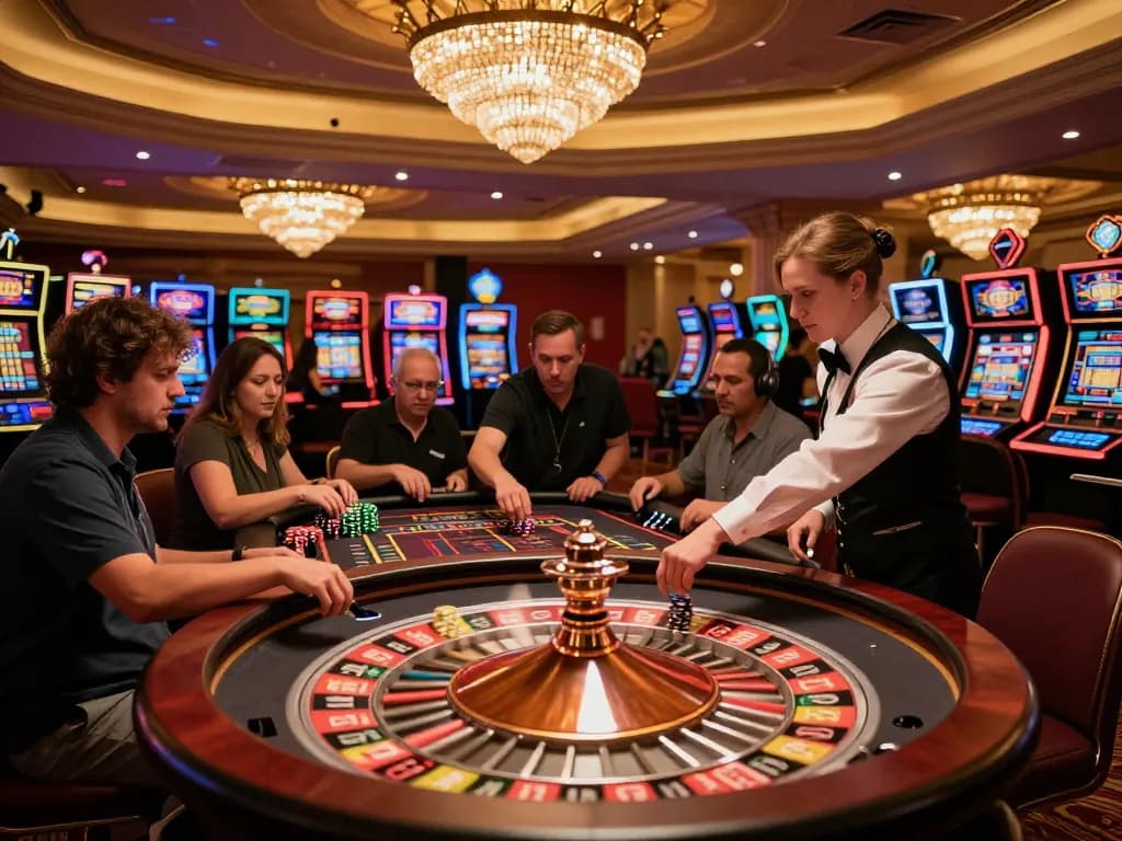 Players at 88vv COM enjoy vibrant roulette games on a dynamic casino floor.