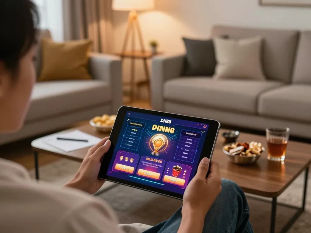 Engage in online gambling with DH88 in a cozy home setting while managing your bets
