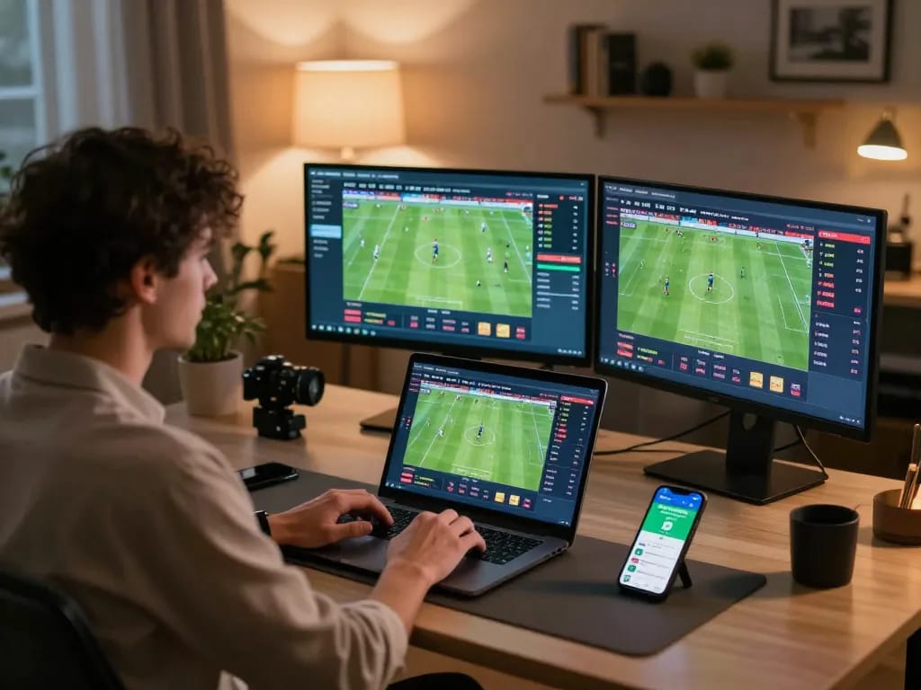 Engaging in live sports betting on the laptop with fly88 for real-time odds and strategies