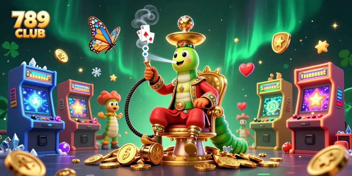 Engage in thrilling gaming at 789 CLUB with vibrant 3D casino elements and colorful characters.