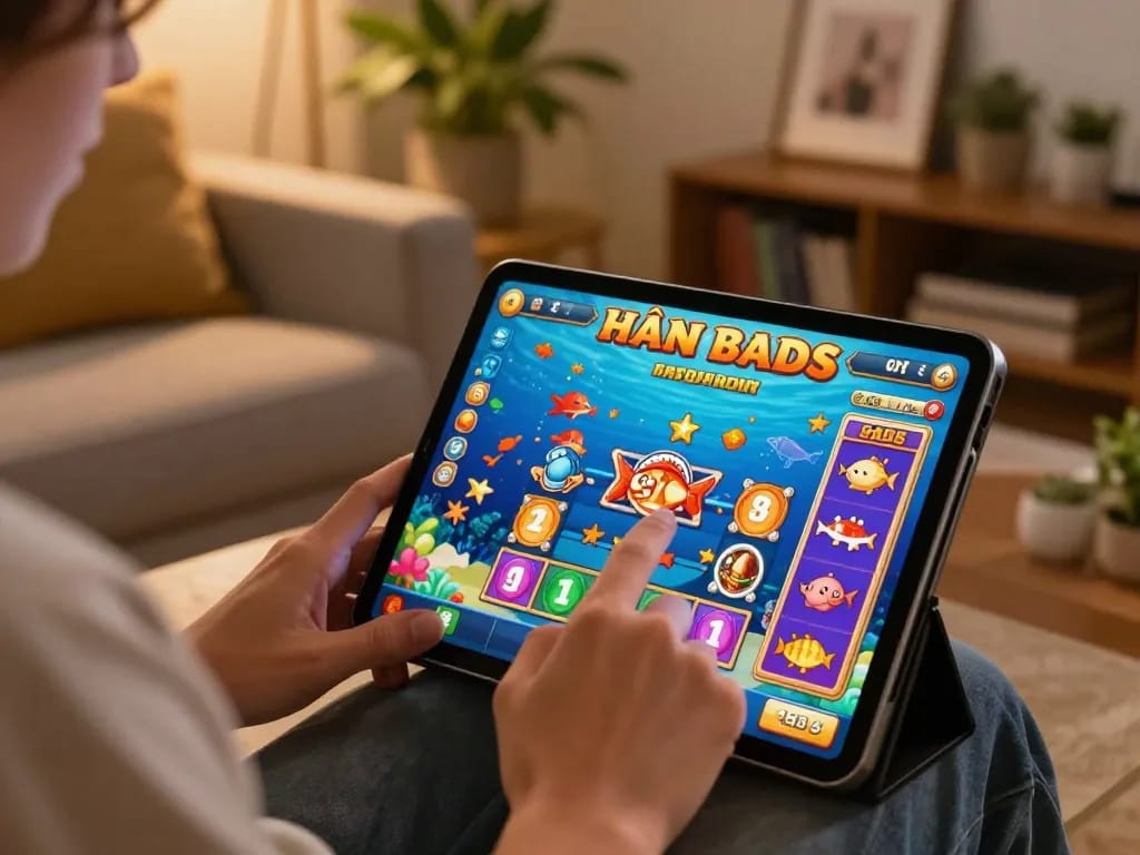 Engaging gameplay on go8 platform with vibrant Hải Tặc Bắn Cá scene, showcasing home gaming excitement
