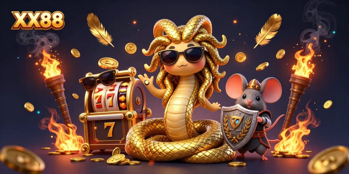 Engage in the exciting world of XX88 with lively characters and vibrant casino themes.