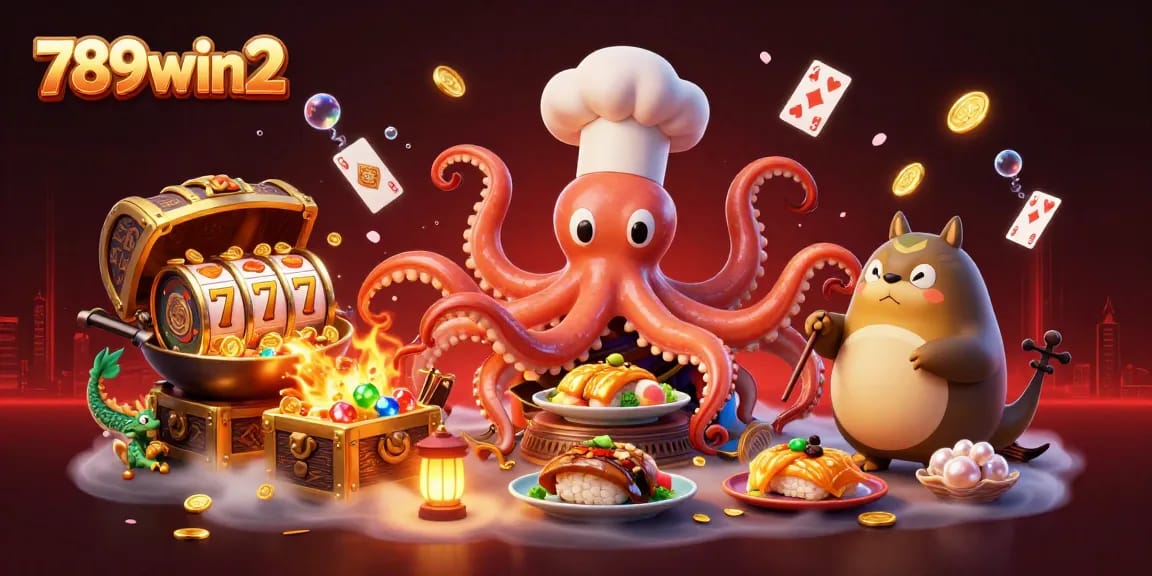 Engage in exciting gameplay at 789win2 with this vibrant 3D casino scene showcasing characters and slot machine elements.