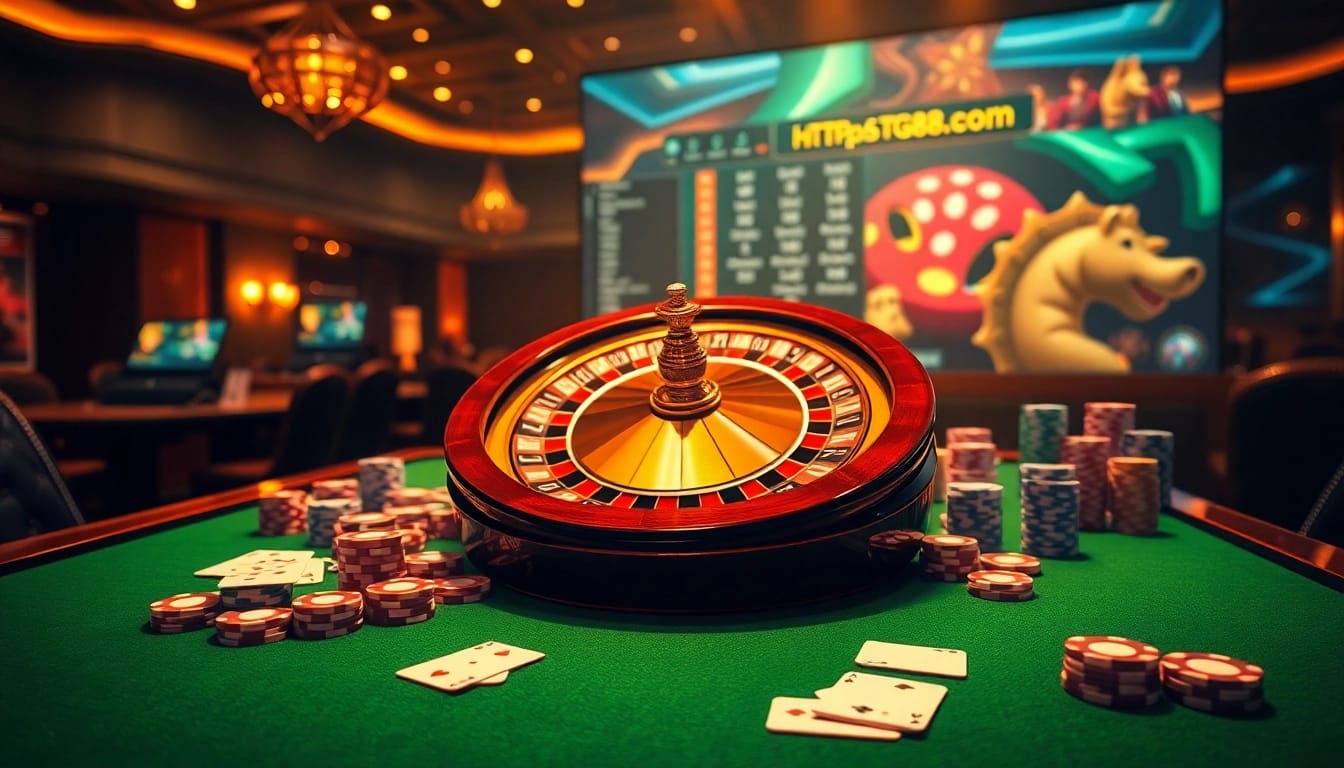 Experience thrilling online gambling at https://tg88pro.com/ with vibrant casino gaming elements.