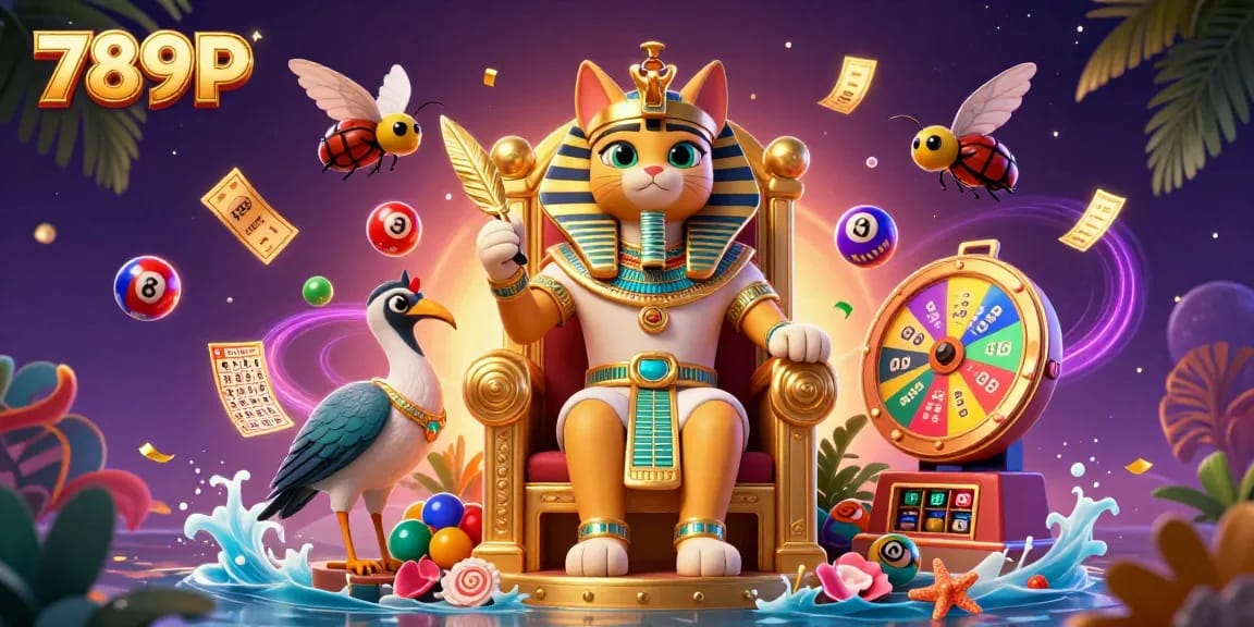 Engage in the exciting world of 789P with vibrant lottery elements and rich casino graphics.