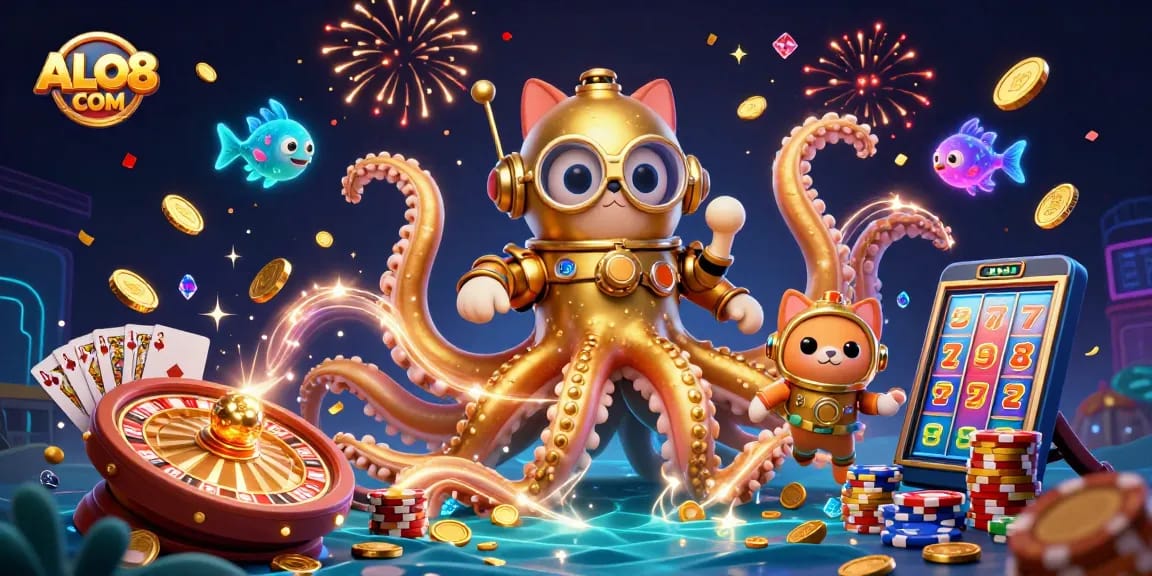 Win big at ALO8 COM with exciting games and vibrant casino-themed characters!