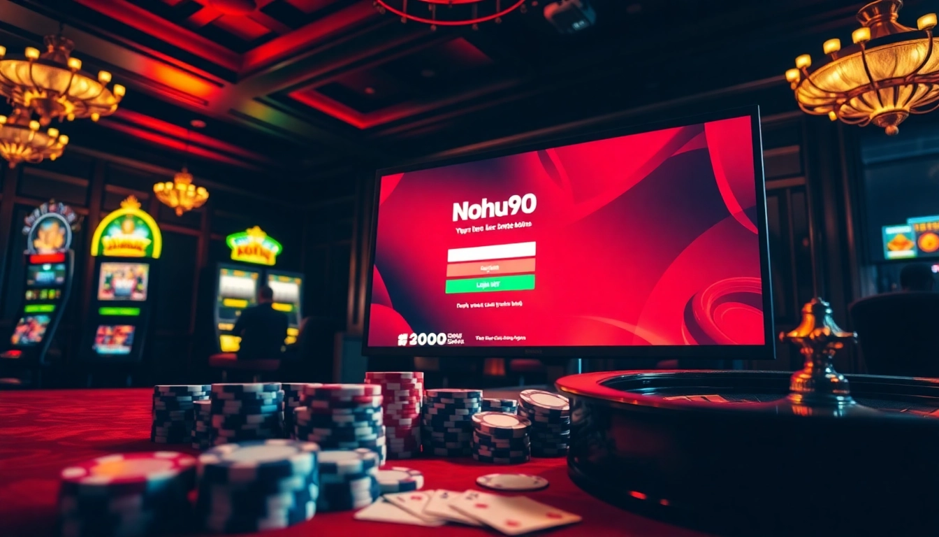 Nohu90 đăng nhập for seamless online gambling experience with luxurious casino visuals.