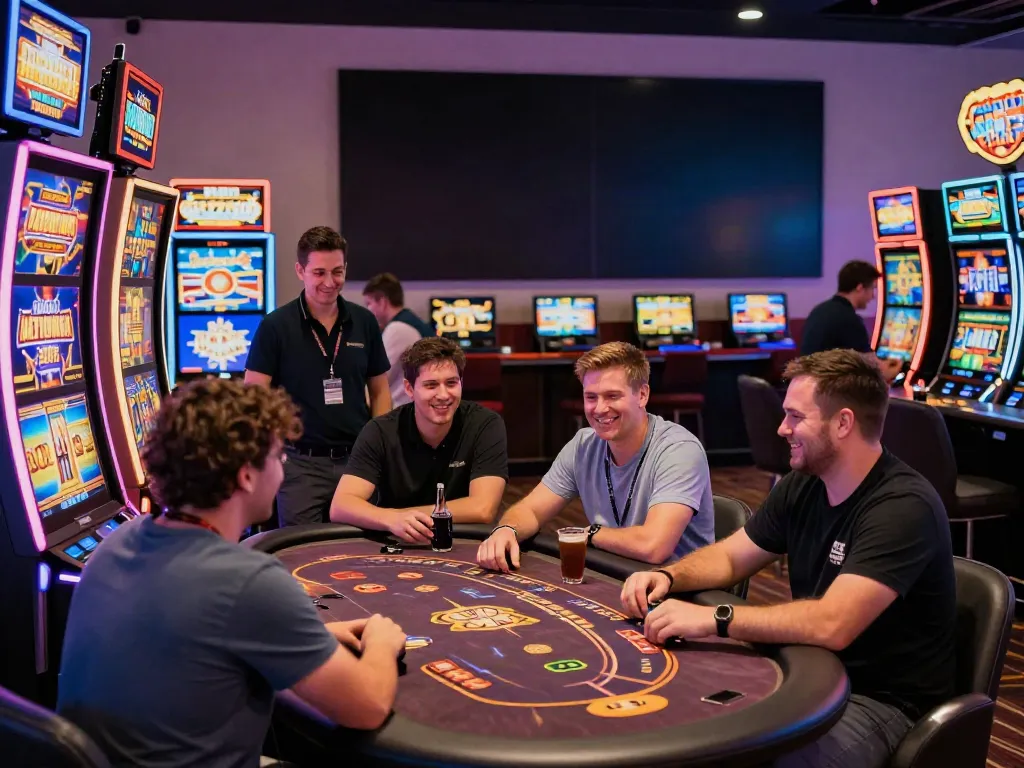Casinos not on GamStop UK with vibrant gaming hall scene.