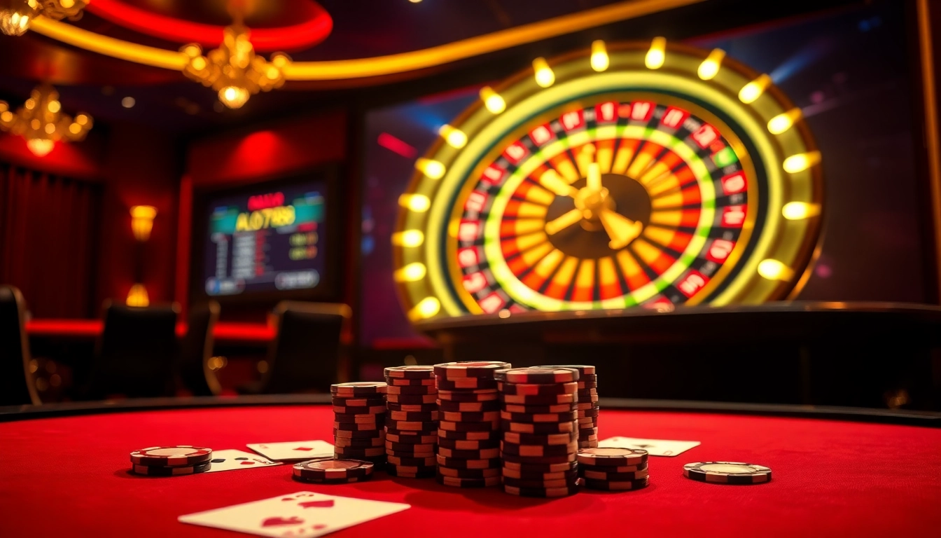 Experience the excitement of betting at Alo789 Com with a vibrant casino scene.