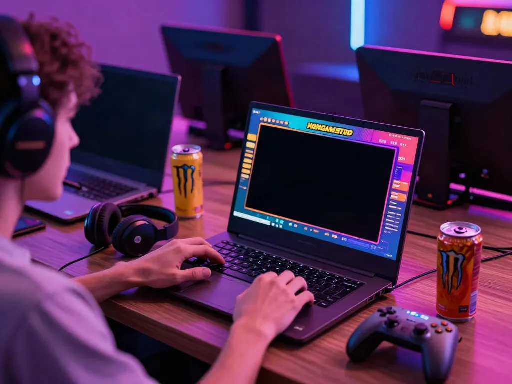 Casinos not on gamstop uk showcased in an exciting gaming environment with colorful screens and accessories