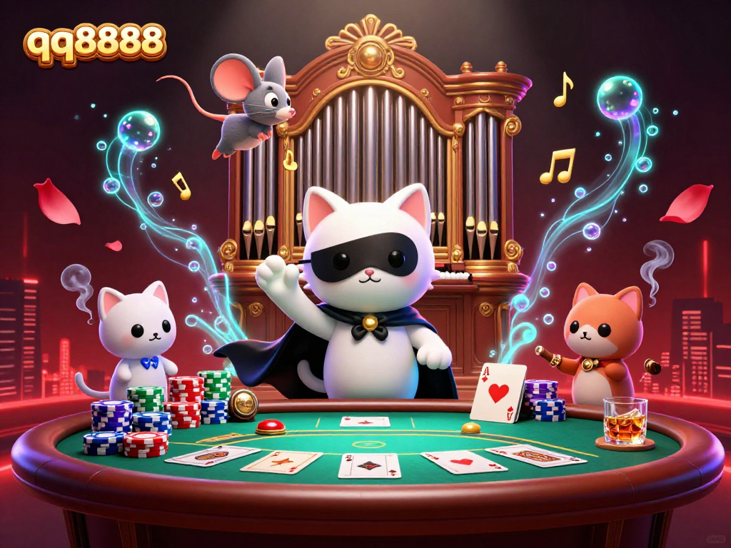 Experience thrilling moments at qq8888 with our vibrant gaming at poker tables and acrobatic performances.