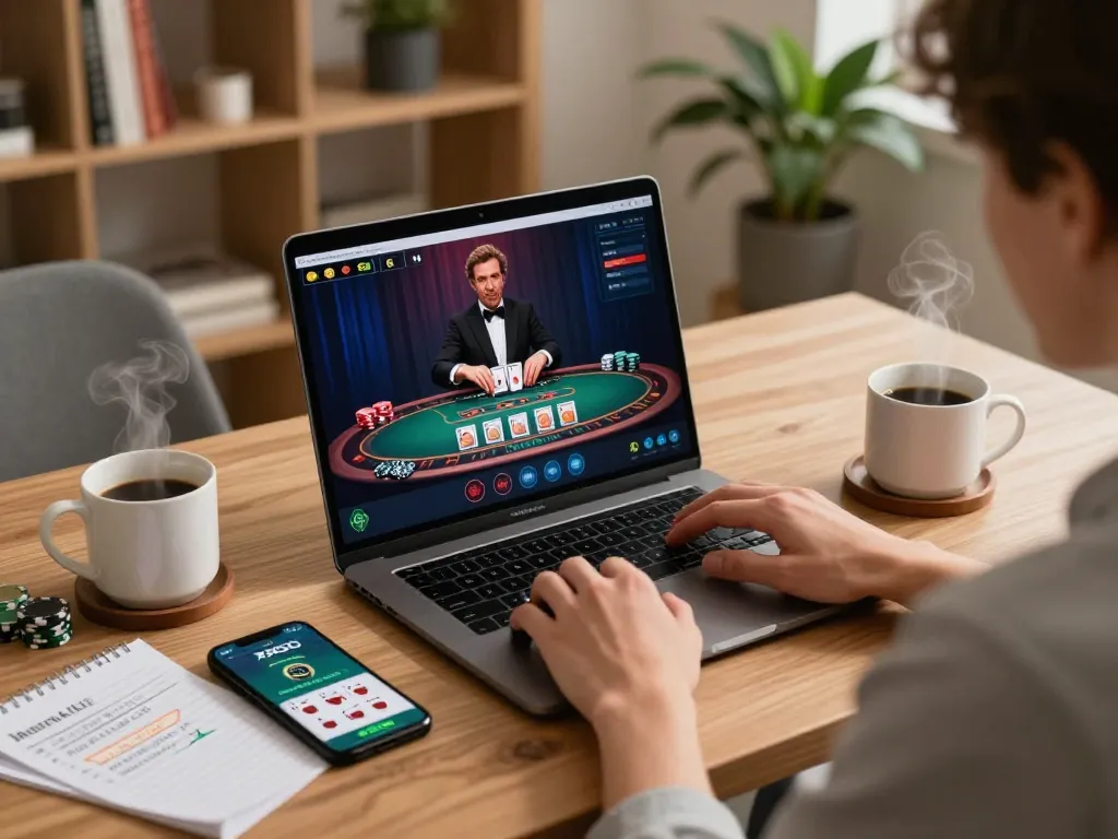 Experience strategic online gameplay with XXGG in a modern, inviting workspace.