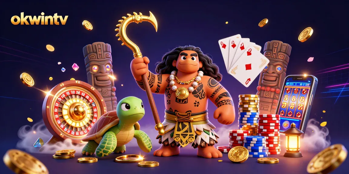 Experience thrilling action with okwintv's engaging casino gaming elements and vibrant characters.