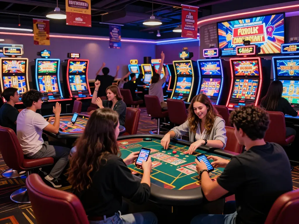 Exciting players enjoying games at 789club online casino with immersive graphics and vibrant atmosphere.