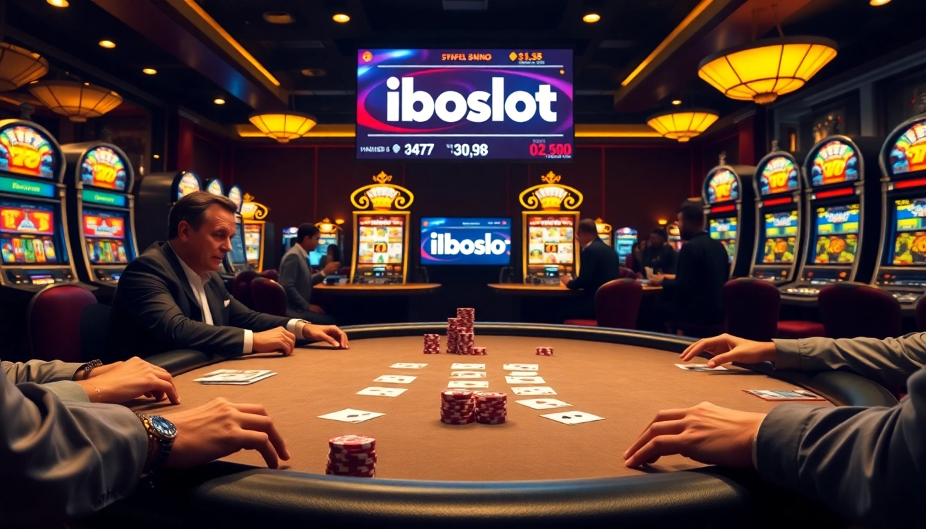 Experience thrilling gameplay with rtp iboslot at a luxurious casino table.