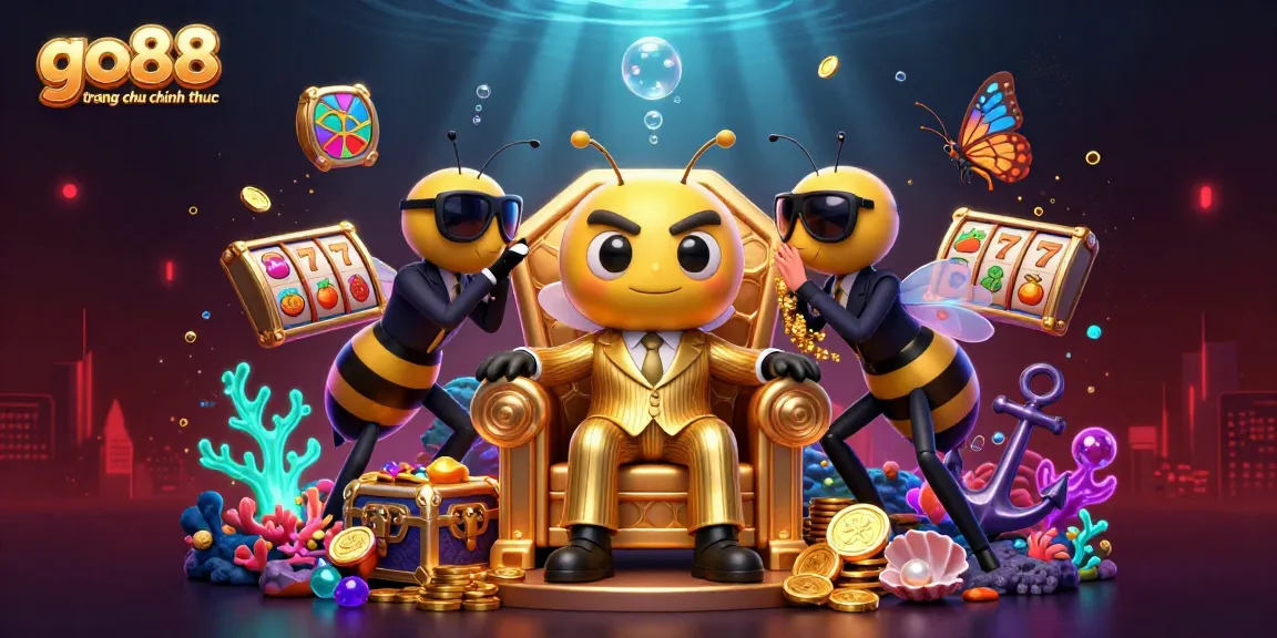 Engage with go88 trang chu chinh thuc featuring animated bumblebee mob boss in a vibrant casino scene.