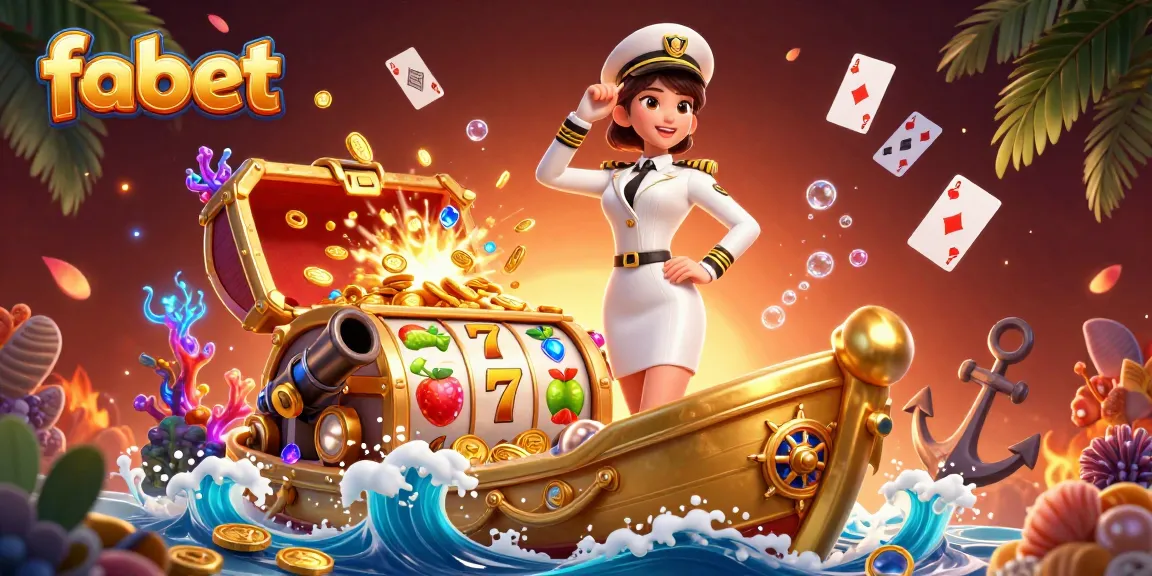 Win big with fabet's exciting slot games on a vibrant 3D digital ship adventure.