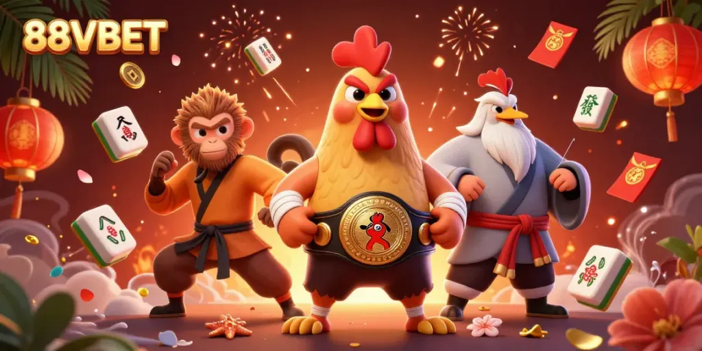 Experience thrilling gameplay at 88VBET with unique characters and vibrant gaming elements.