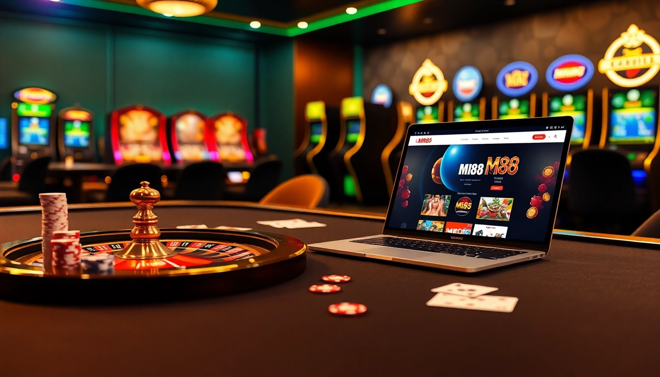Experience the luxury of online gambling with MM88's exciting casino atmosphere.