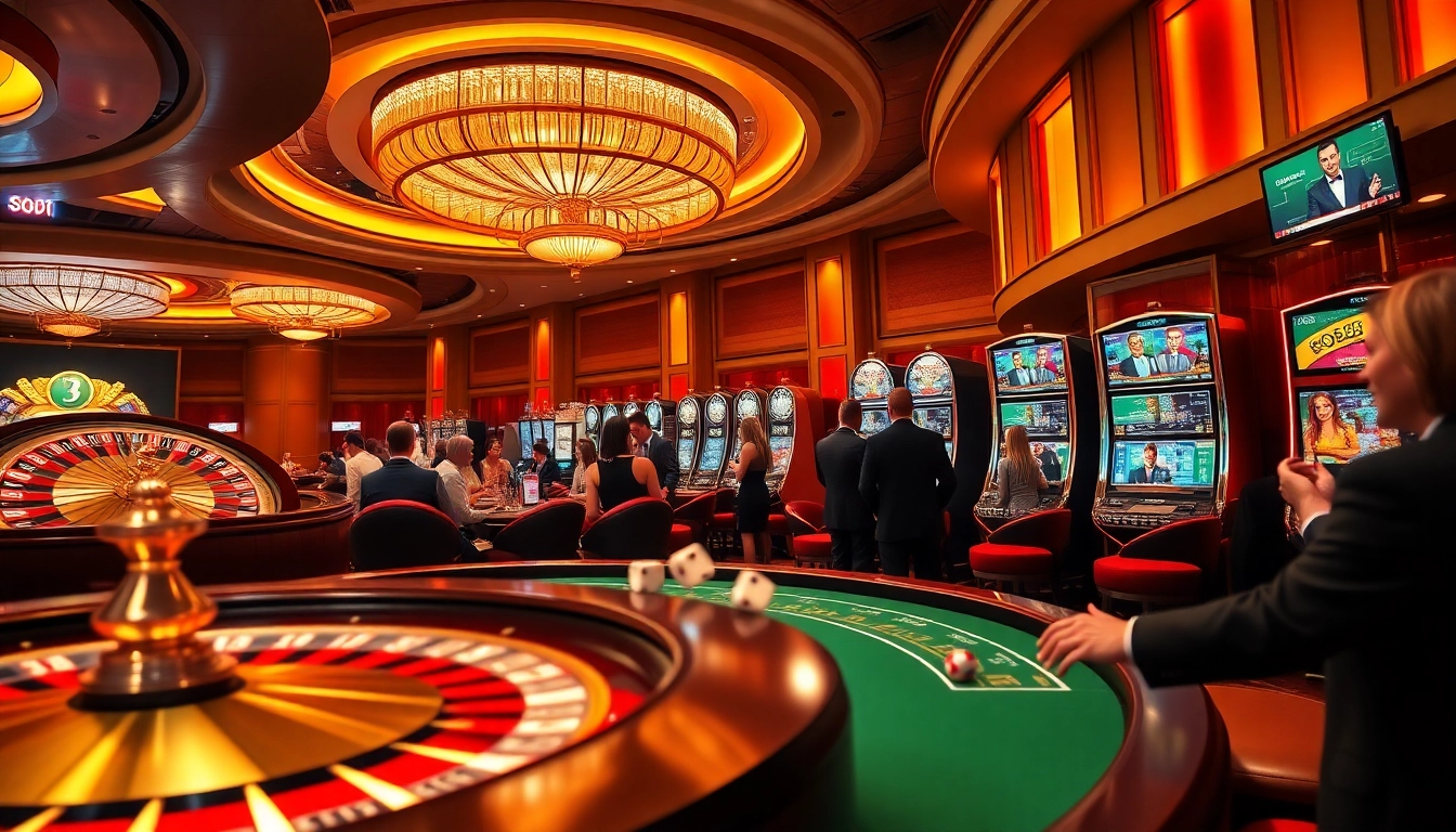 SODO CASINO offers an exciting gameplay experience with vibrant roulette wheels and lively players.
