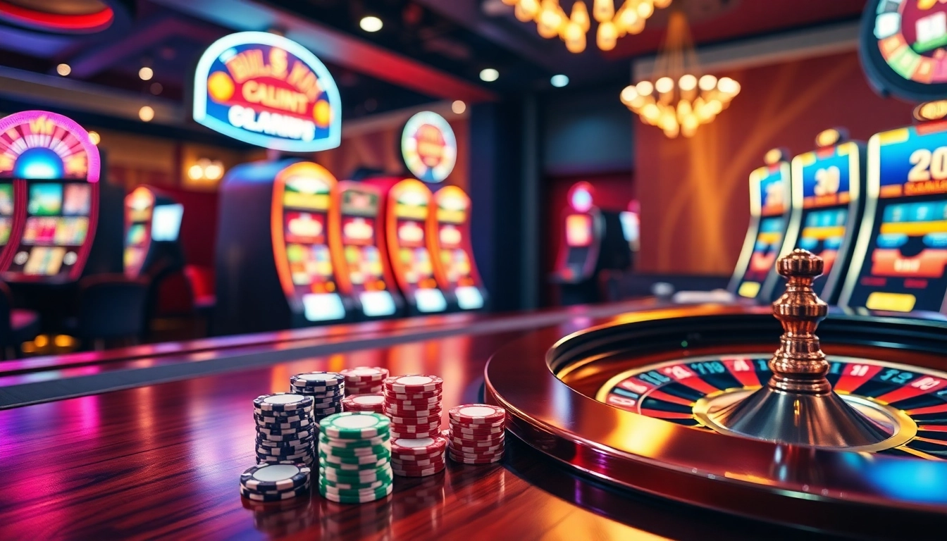 Experience thrilling gaming adventures at i9bet with vibrant casino tables and exciting slot machines.