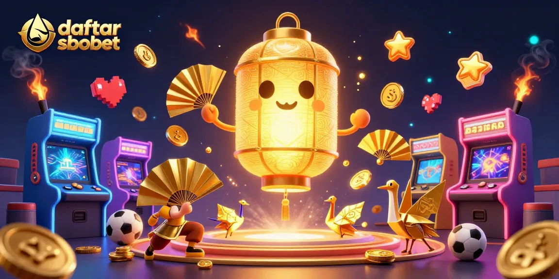 Place bets with daftar sbobet while enjoying a vibrant 3D sports betting scene featuring dynamic characters and gaming elements.