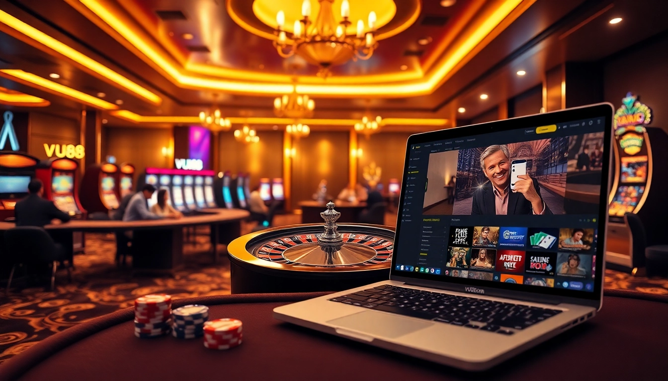 Experience the thrill of gaming at vu88.com with an exciting casino environment.